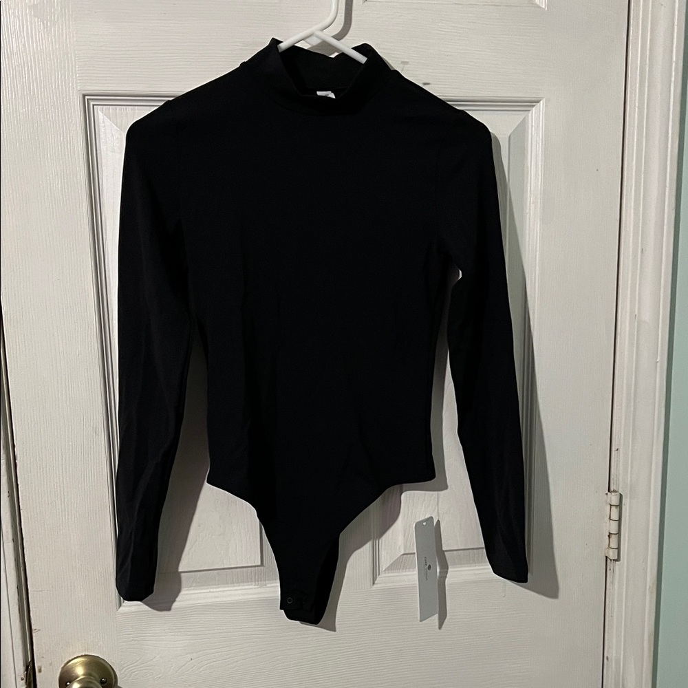 CRZ YOGA Black Long Sleeve body suit size XS NWT